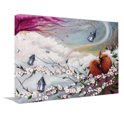 "Sheltering in Sakura" (Limited Edition Print): Adam Stone Art - Gallery Wrap